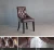Import Commercial Dining Furniture Dark Brown Leather Hotel Chair With Wood Legs from China