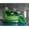 Commercial Inflatable Bouncer Slide for children , Football Inflatable Dry Slide , Lawn Soccer Inflatable Slide