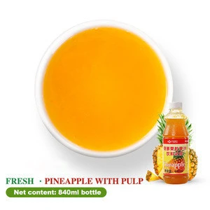 Concentrated pineapple juice contains pulp and fruit pulp to drink concentrated tea fruit milk tea special ingredients.