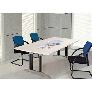 conference table modern design with steel metal legs