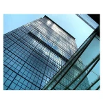 Construction commercial building glass curtain wall system