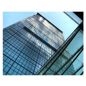 Construction commercial building glass curtain wall system
