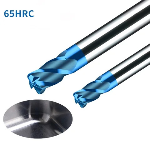 Buy Corner Radius End Mills Hrc65 Solid 4 Flutes Carbide Milling Cutter ...