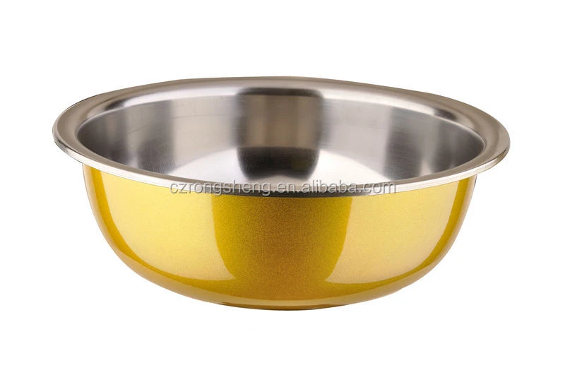 corrosion resistance red stainless steel cooking pot