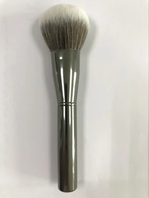 Cosmetic Powder Brush Aluminum Handle and Ferrule