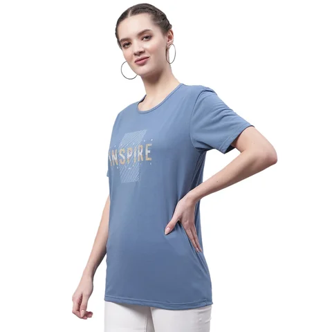 100% Cotton High Quality Summer Printed T Shirt For Women Customizable Casual Slim Fit Womens T Shirt Cheap price From BD