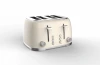 Cream color New design 4 slice toaster with special base design 6 level browning Bagel/Defrost/Reheat/Cancel Function