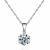 Import cross border 2.0ct necklace 5 rows new 18k white glod trending concert lab diamond necklace from China