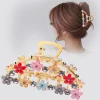 CSYF0001 Oversized Large and medium size rhinestone  Hollow Out Hair Claw Clip Korean Multicolor  Large Claw Hair Clip