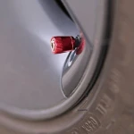 Custom Car Tire Wheel stem Air Cover-Tire value Stem Cover for Auto with logo aluminum Accessories for Tesla model 3/x/s