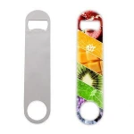 Custom Design Golf Club Metal Can Opener Heat Transfer Blank Rectangle Bottle Openers