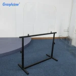 Custom display racks plexiglass acrylic sneeze guard