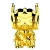 Import Custom Electroplated  Gold color  Vinyl Toys Figure, Cartoon Electroplated Figuritas Vinyl toys wholesale from China