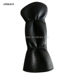 Custom Golf club headcover wood 1 3 5 ,PU leather golf wood head cover for men