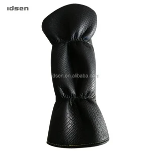 Custom Golf club headcover wood 1 3 5 ,PU leather golf wood head cover for men