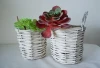 Custom Handmade Willow Flower Basket Rattan Wicker Flowerpots Plant Succulent Ornament Craft Decoration Pots