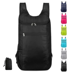 Custom Lightweight Waterproof Packable Back Pack Outdoor Sport Travel Ultralight Foldable Folding Backpack