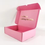 Custom Logo Accept All Colres Fit 280 Gsm Foldable Kraft Plain Paper Luxury Self-locking Type Shipping Mail Tshirt Packaging Box