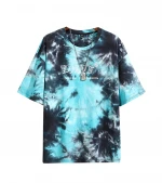 Custom Logo Printed Loose Over Size Unisex Plain 100% Cotton Mens O-Neck Tie-Dye T-shirt