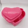 Custom Pink Heart Shaped Decorative Storage Box with Lid for Toys