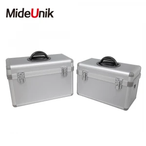 Custom small jewelry coin medical box barber lenses case aluminum alloy storage case mini hard carry tool aluminum case