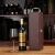 Import Custom Stamping Logo Cardboard Leather Wine Packaging PU Wine Box With Accessories from China
