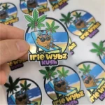 Custom Waterproof Die Cut Stickers Pvc Label Customized Sticker Labels Silver Metallic Foil Logo Packaging Stickers in Sheet