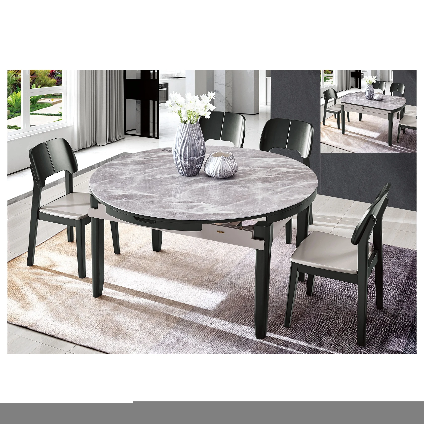 Customizable dining tables and chairs High quality wood furniture