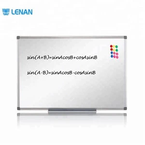 Customize Size Aluminium Frame ABS Corners Office School Enamel Dry Erase White Board Type for Students