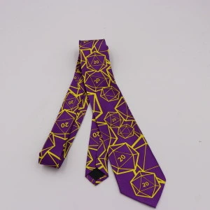 Customized Design silk print tie woven tie with buyers pattern and logo on