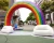 Import Customized Holiday and events decoration outdoor good quality 20ft giant Inflatable Rainbow Arch from China