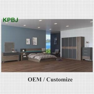 Customized Home Furniture Bedroom Sets Modern MDF Wood Melamine Bedroom Furniture Sets