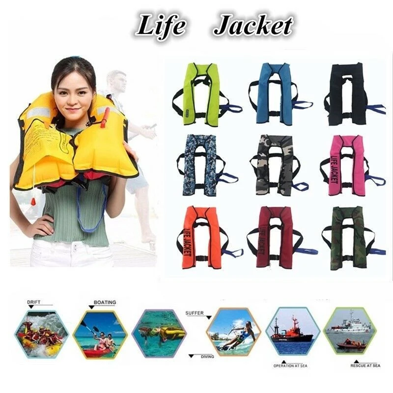 customized inflatable adult swim life vest life jacket