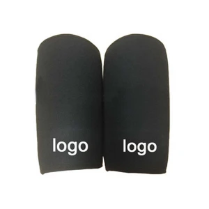 Customized  logo and design  black color 7mm Knee Sleeves Neoprene
