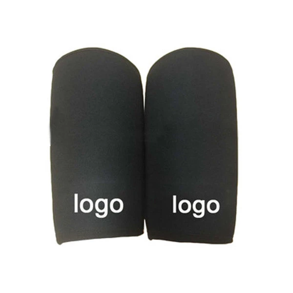 Customized  logo and design  black color 7mm Knee Sleeves Neoprene