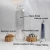 Import Customized logo High quality glass natural crystal point healing water bottle with Bamboo lid from China