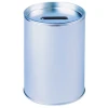 Customized Sliver White round can tin money box tin coin bank