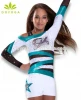 Customized wholesale mentallic cheerleading uniforms