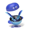 Cute design Eco friendly water injection heated baby bowl sucker bowl stainless steel baby feeding bowl