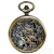 Import DAIHE Hollow-out transparent bottom longfeng chengxiang mechanical pocket watch bronze vintage pocket watch from China