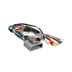 DC plug  car wire harness and cable assembly for audio video input and output