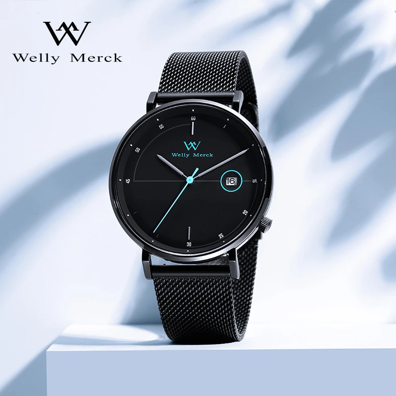 Design Logo China Movt Quartz Watch Stainless Steel Back Alloy Mens Watch Casual Leather Quartz Watches