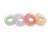 Import Dianer  Fashion Elastic circle Hair Tie Telephone Cord Hair Tie with small Beads Inside and two-color phone coil hair ring from China