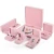 Import DIGU Elegant pink necklace bracelet flannel earring boxes and packaging jewelry display box &amp; cases sets from China