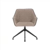 Dining Room Nordic Simple Stainless Steel Swivel Chair Velvet Fabric Dining Chair