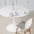 Import Dining Table Home Furniture Living Room White MDF Metal Round Modern Restaurant Dinning Dining+Tables Set Tulip Dining Table from China