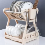 Dish Drying Rack Tableware Storage Holders Plate Shelf Countertop Kitchen Dish Drainer Rack