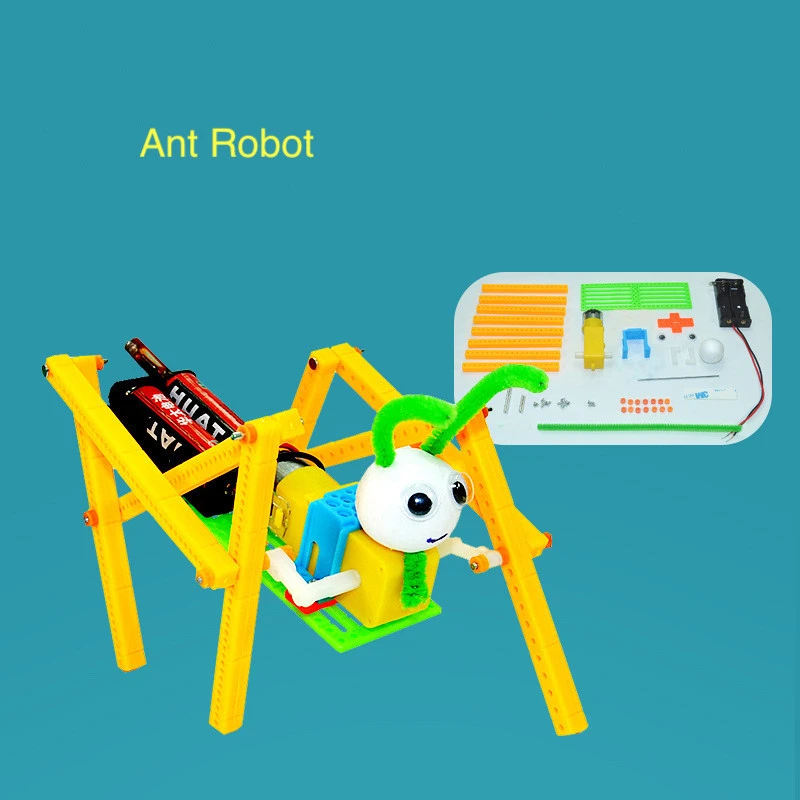 DIY robot and scientific experiment assembling material technology small production primary school education childrens toys
