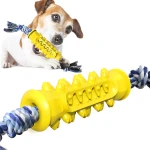 Dog Teeth Cleaning Stick Puppy Dental Care toothBrushing Toy Natural Rubber Bite Resistant Dog Chew Toys