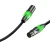 Import Doonjiey xlr cable microphone high grade  microphone cable ofc audio spiral cable with coiled double shielded green CANNON from China